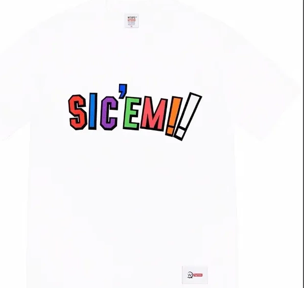  Tee Color L WTAPS and ￥99 Letter White M Sic'em! Black 21FW XL S 0824